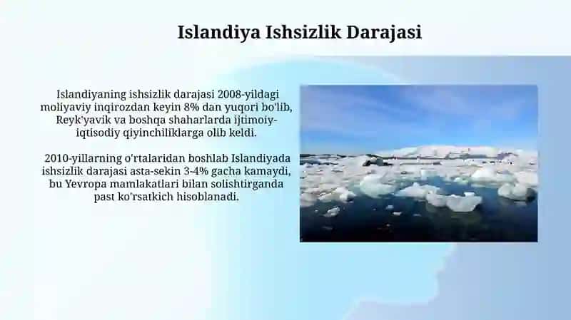 Islandiya Ishsizlik Darajasi 3