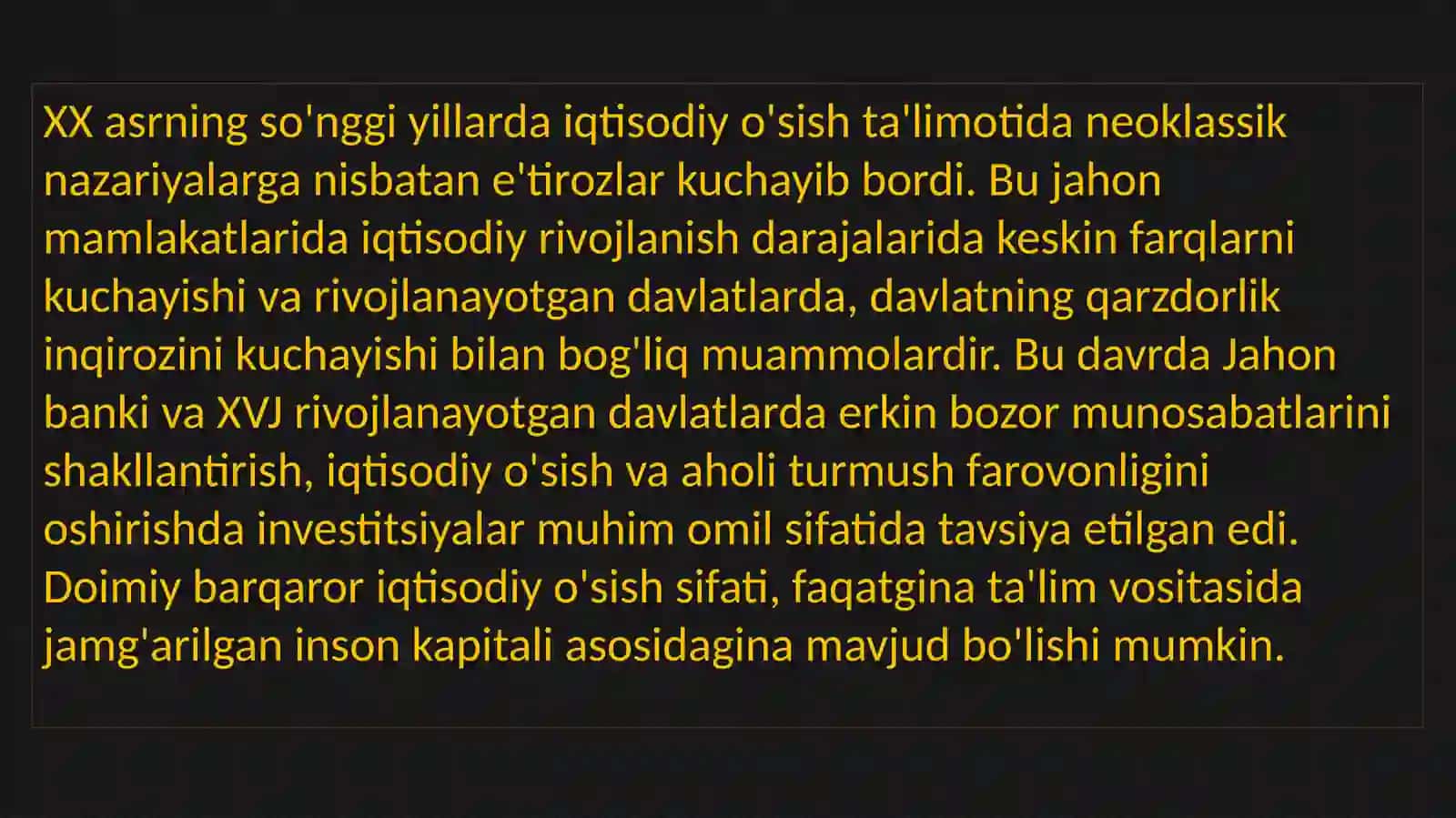 O'sish dvigateli 3