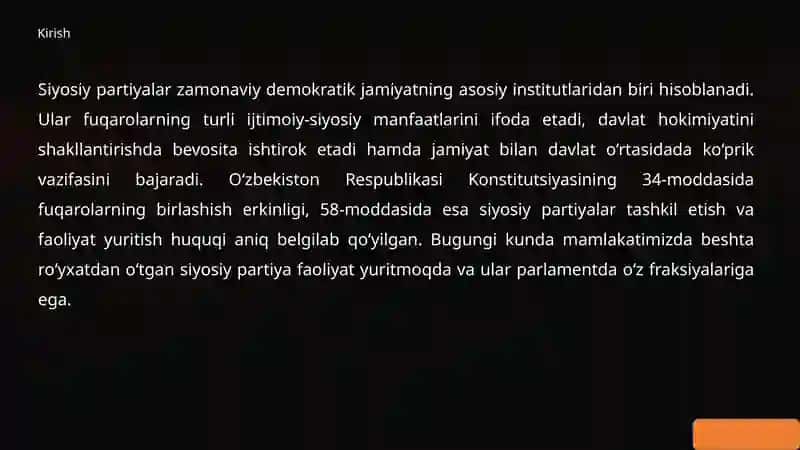 Siyosiy partiyalar faoliyatini takomillashtirish 3