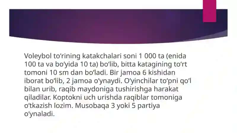 Voleybol o‘yin texnikasi va taktikasi 3