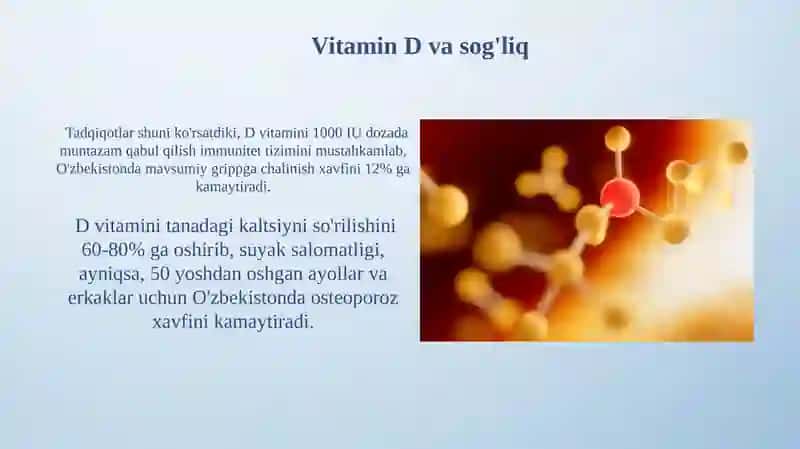 Vitamin D va sog'liq 3