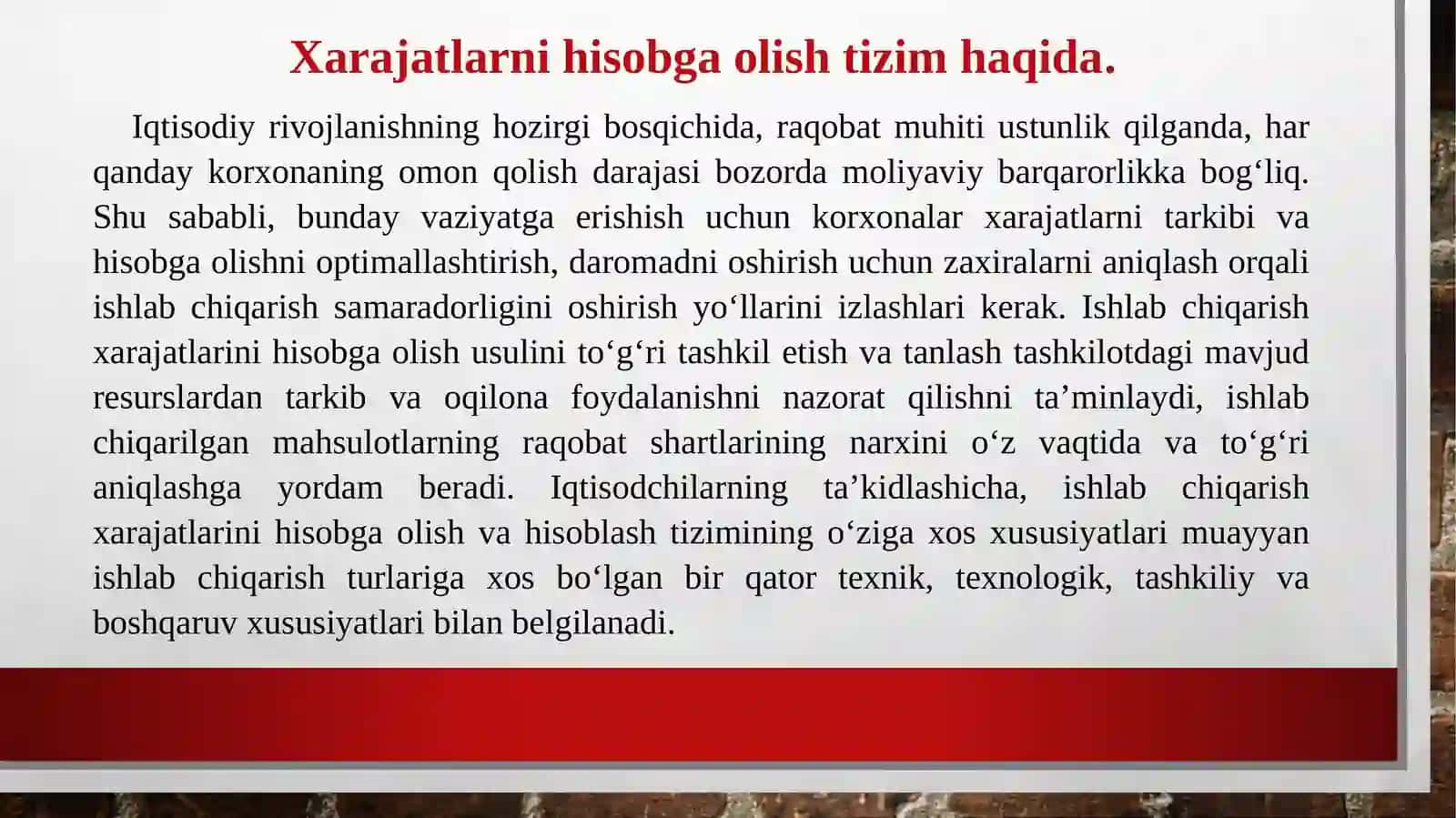 Oqilona xarajatlar strategiyasi 3