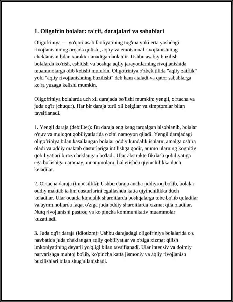 Oligofrin bolalar 3