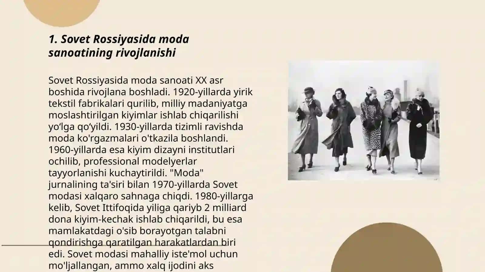 Sovet Rossiyasida moda sanoatining rivojlanishi 3