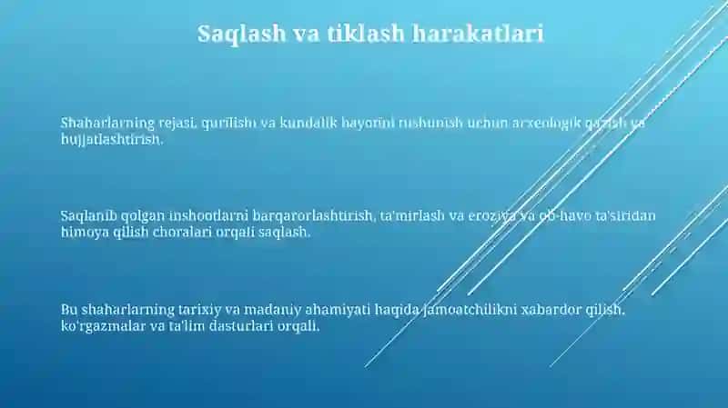 Oʻrta Osiyoning qadimiy shaharlari 3