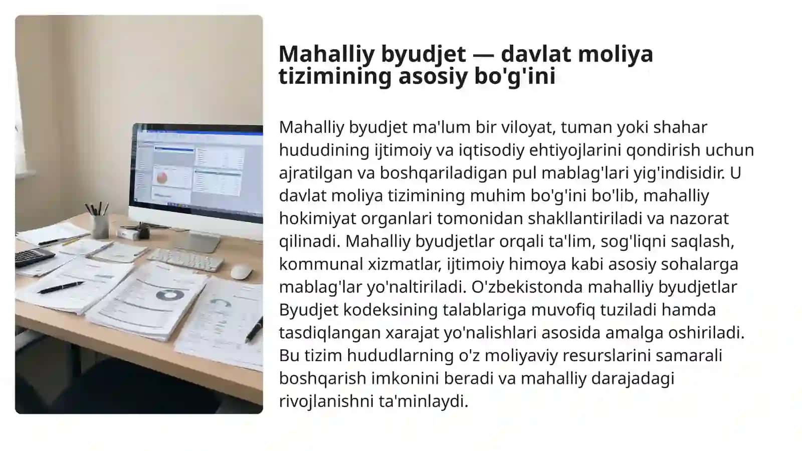 Mahalliy byudjet va ularning roli 3