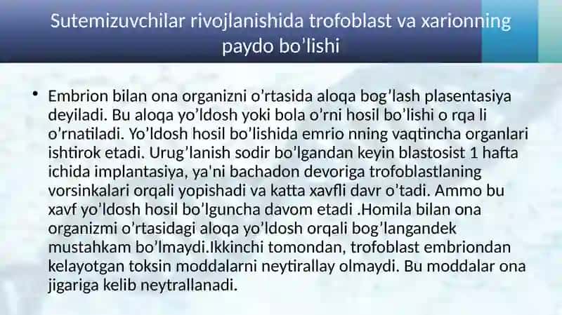 Yo‘ldoshning shakillanishida dastlabki a’zolarning ro‘li. 3