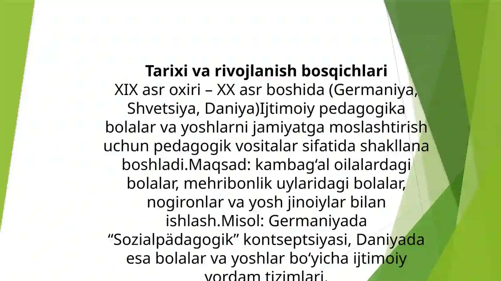 Xorijda ijtimoiy pedagogikaning rivojlanishi tarixi 3