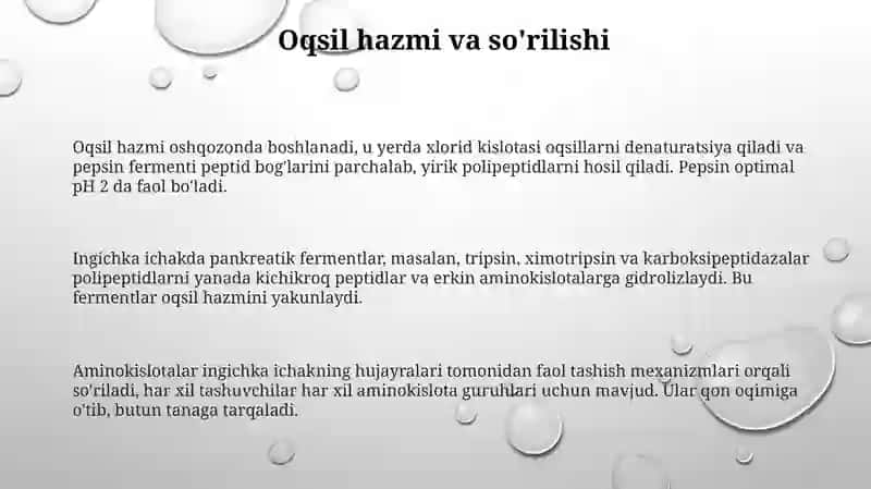 Murakkab oqsillar almashinuvi 3
