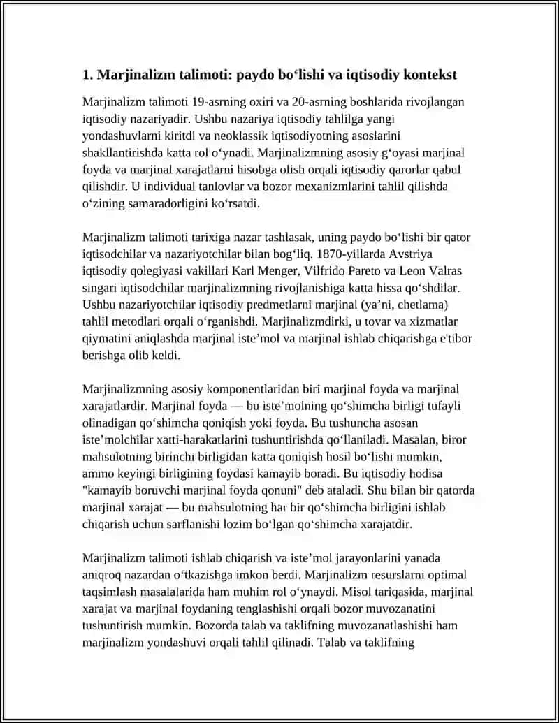 MARJINALIZM TALIMOTI VA NEOKLASSIK MAKTABLAR 3
