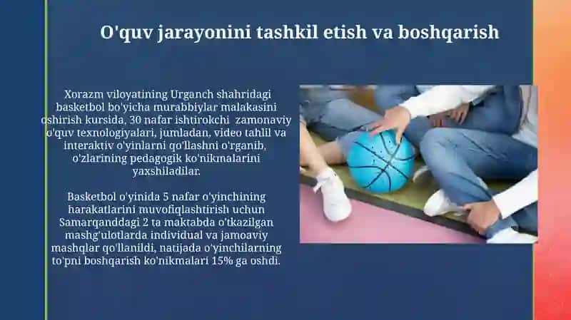Basketbol o'yinining o'quv metodikasi 3