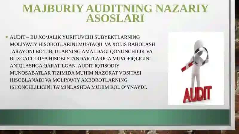 Majburiy audit va uni tartibga solish 3