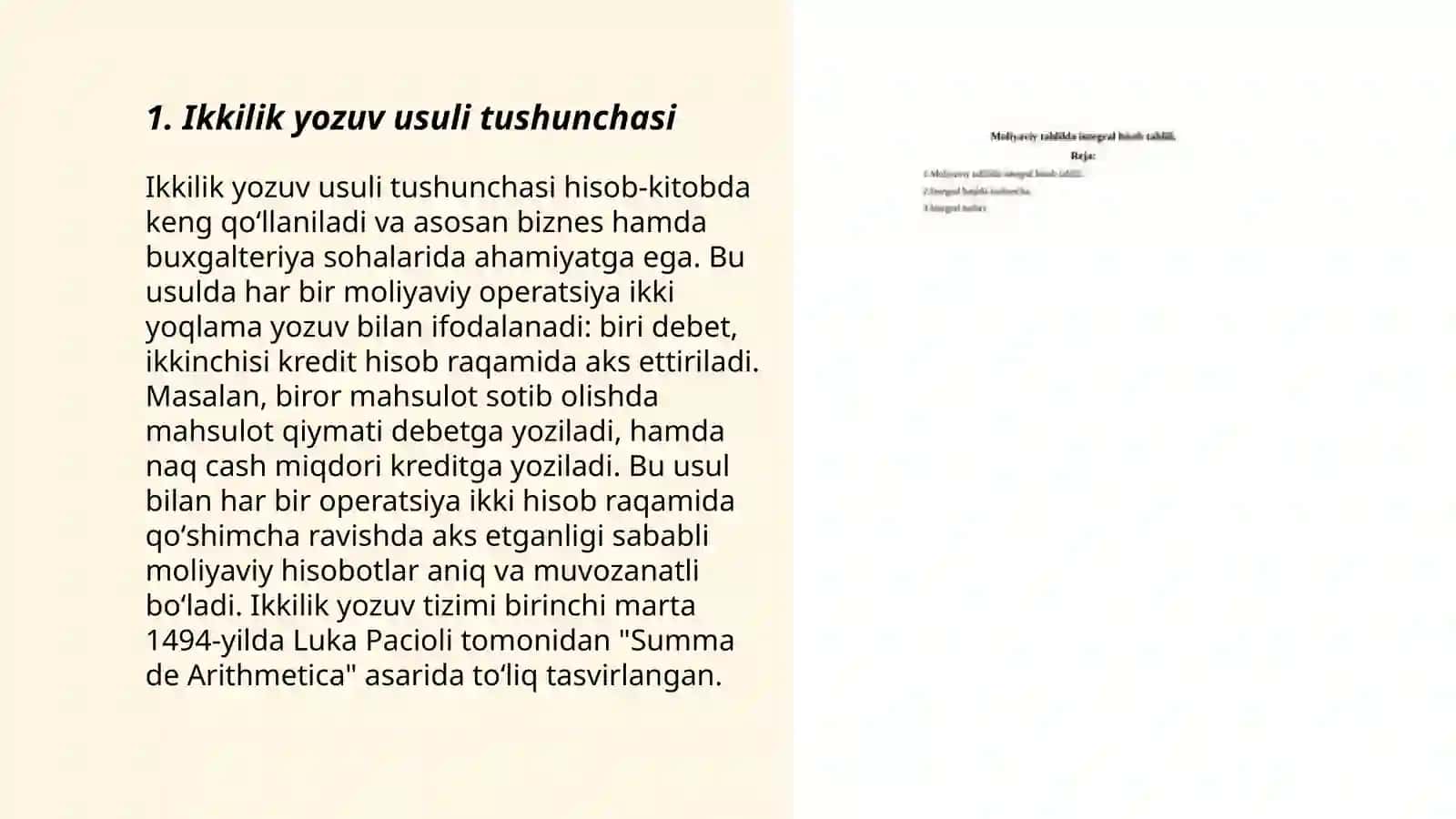Ikkilik yozuv usuli va hisob registrlari 3
