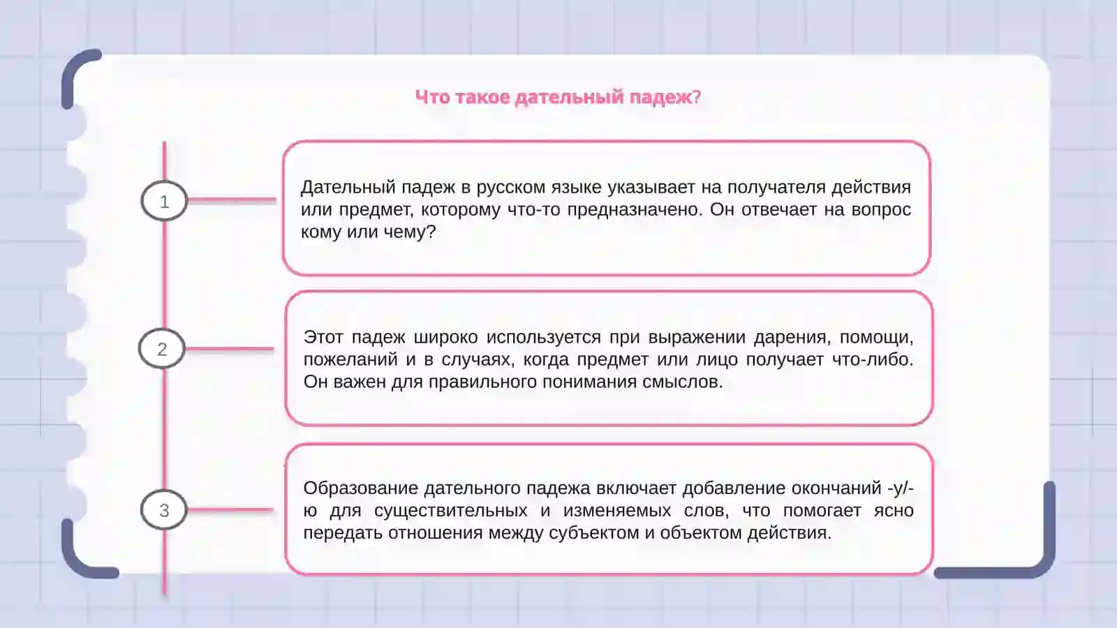 Дательный падеж 3