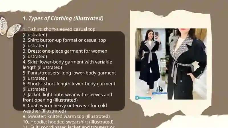 Types of Clothing (illustrated) 3