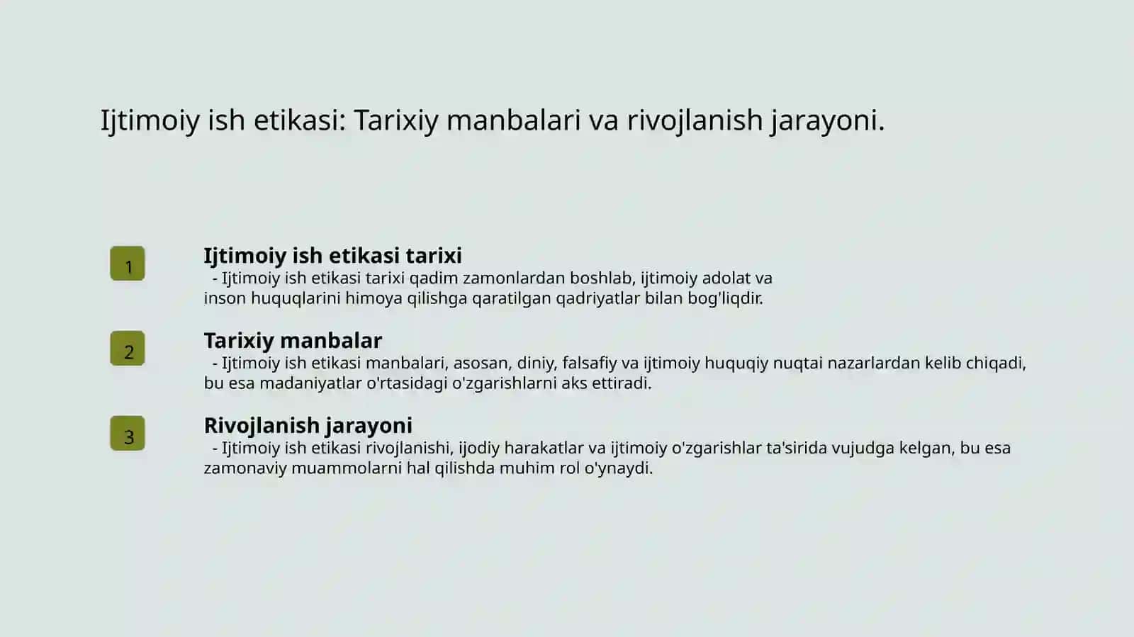 Ijtimoiy ish etikasi tarixi 3