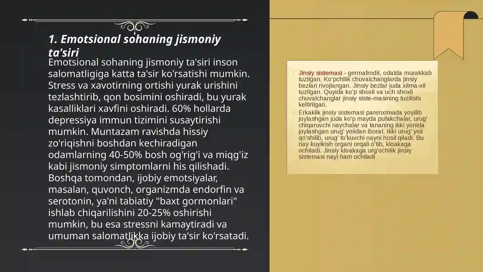 Emotsional sohaning jismoniy ta'siri 3