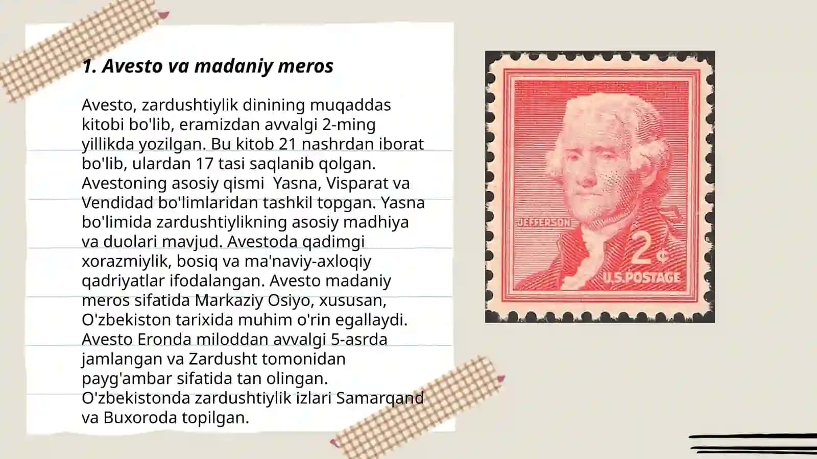Avesto va Madaniy Meros 3