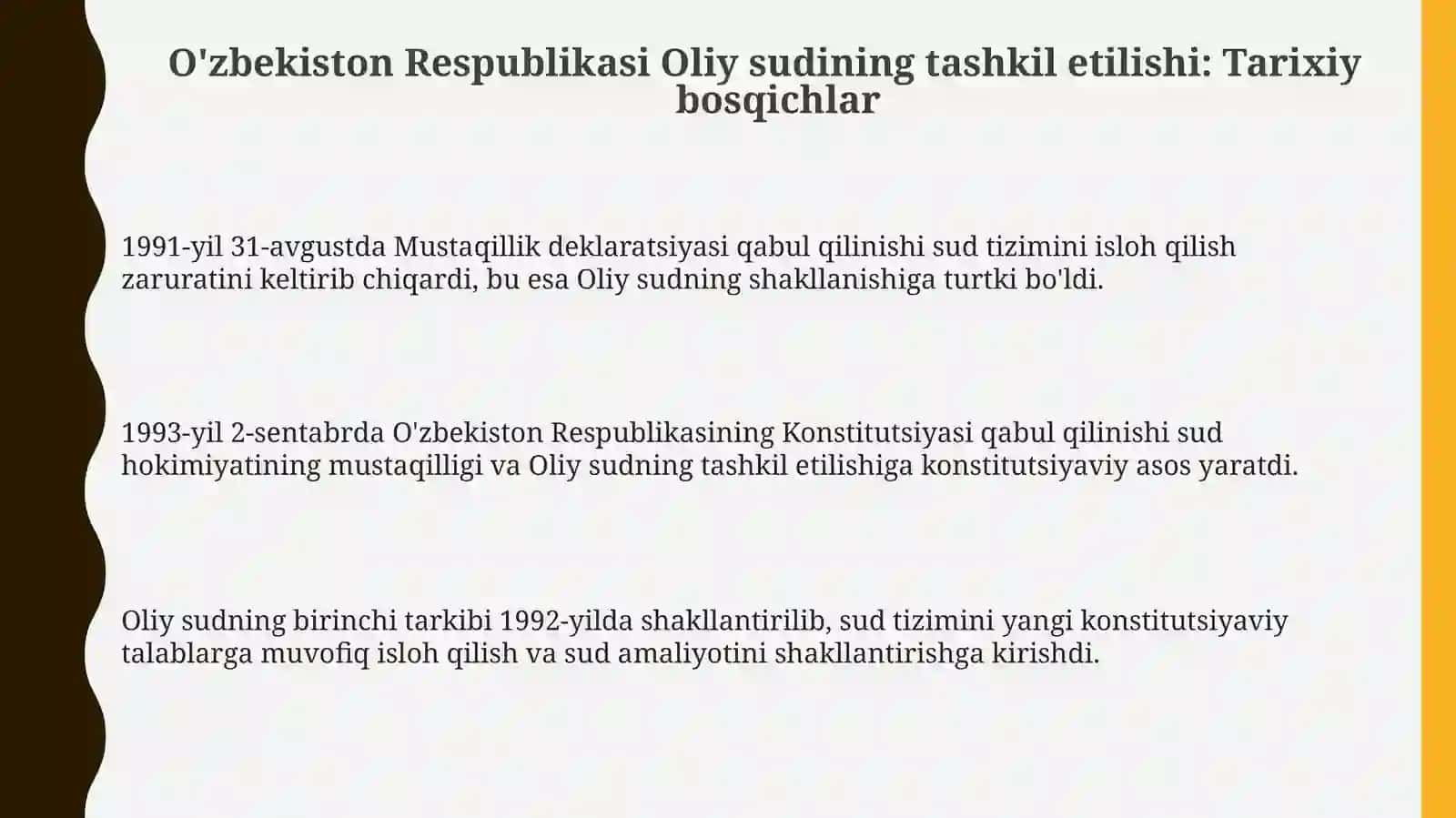 O‘zbekiston Respublikasi Oliy sudish shakllanishi 3