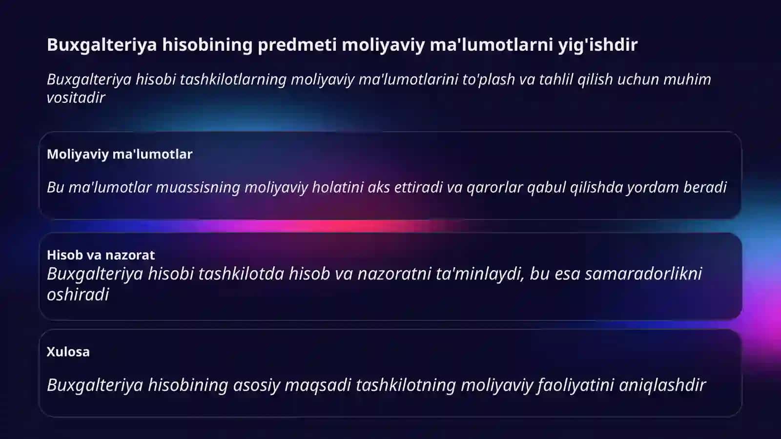 Buxgalteriya hisobining predmeti 3