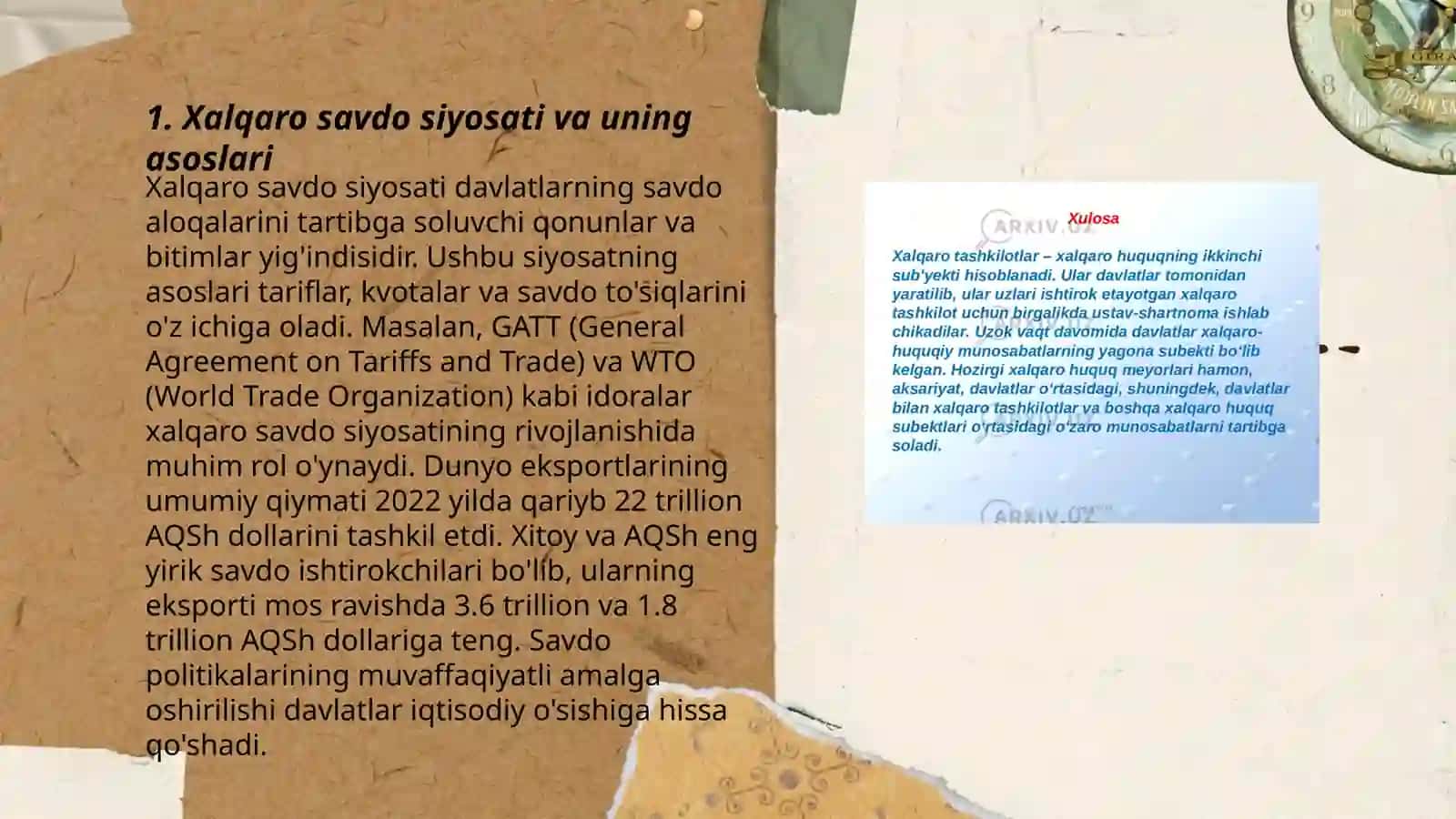 Xalqaro savdo siyosati va uning asoslari 3
