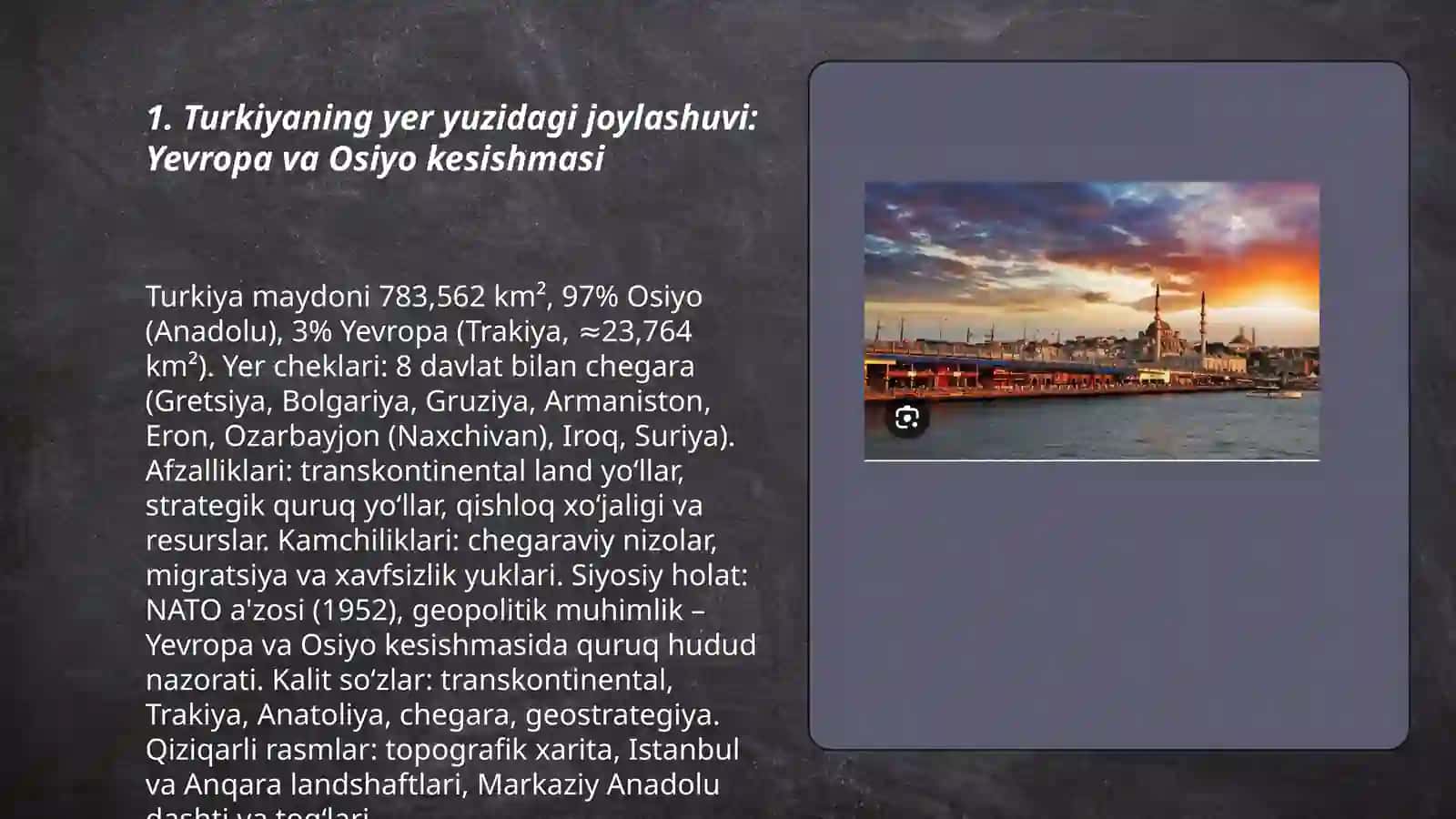 Turkiya haqida slayd kerak 3