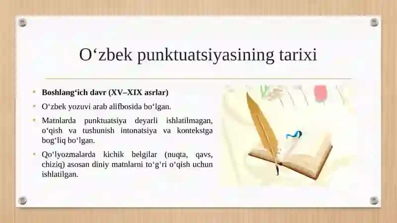O‘ZBEK PUNKTUATSIYASI TARIXI VA NAZARIY ASOSLARI 3