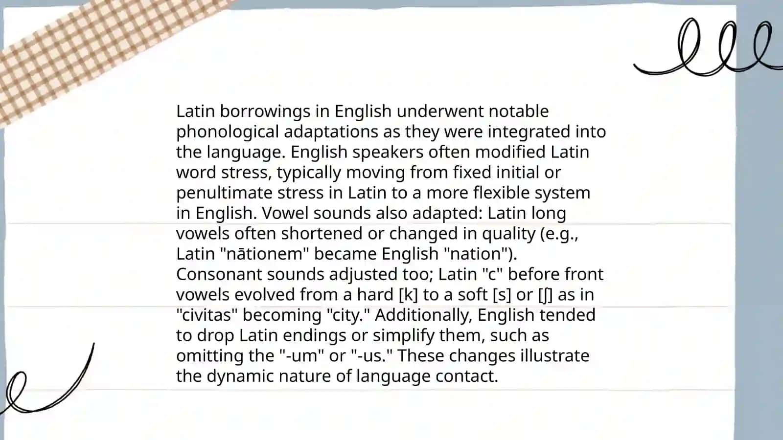The etymological characteristics of Latin borrowings in Modern English 3