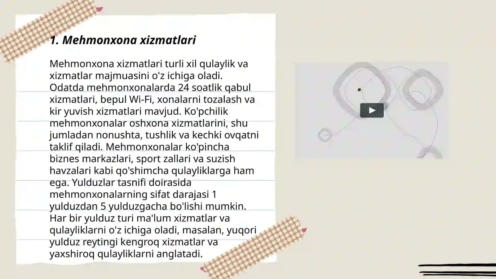 Mehmonxona xizmatlari 3