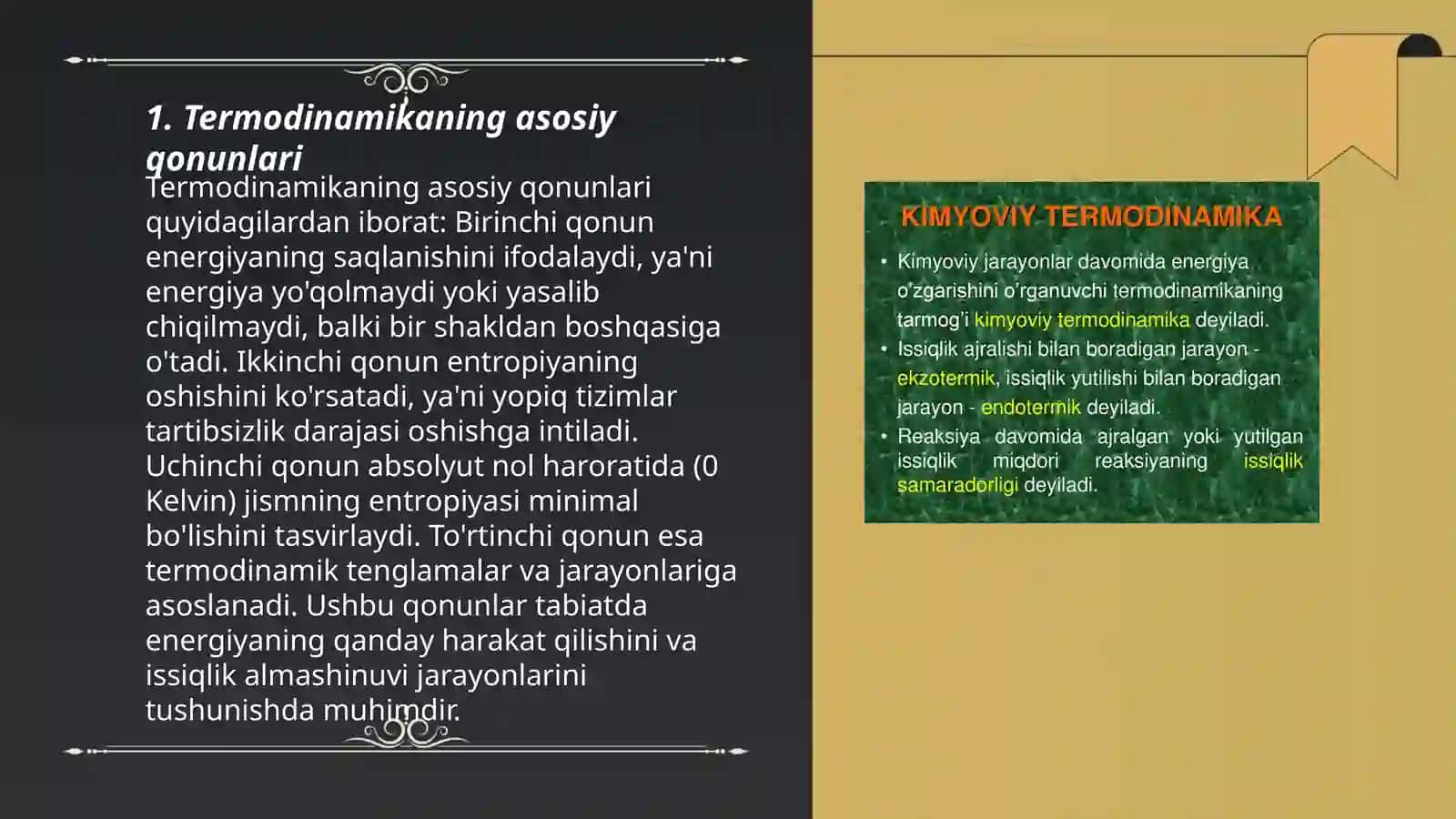 Biologik jarayonlar termodinamikasi 3