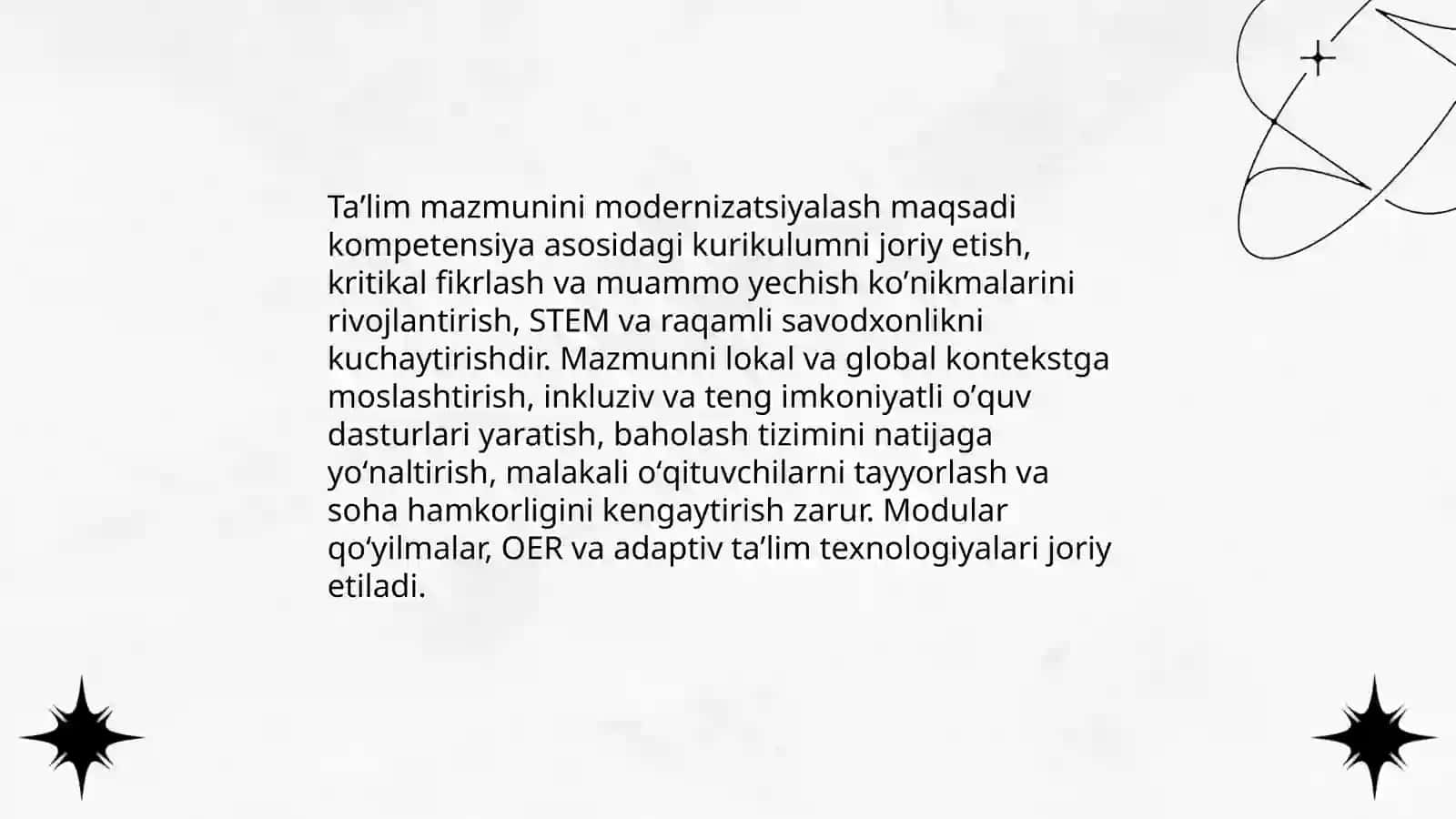 Taʼlim mazmuni 3