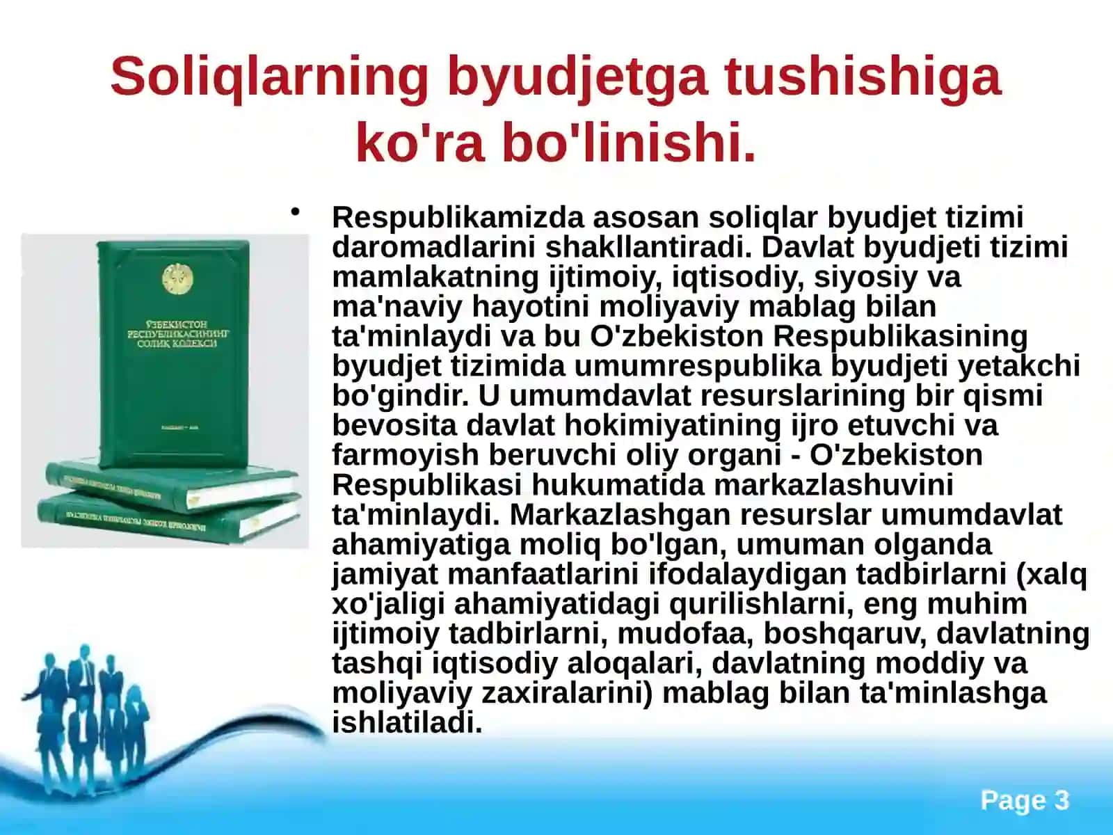 Soliqlar byudjet tizimi 3