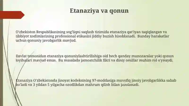Eftanaziya muammolari 3