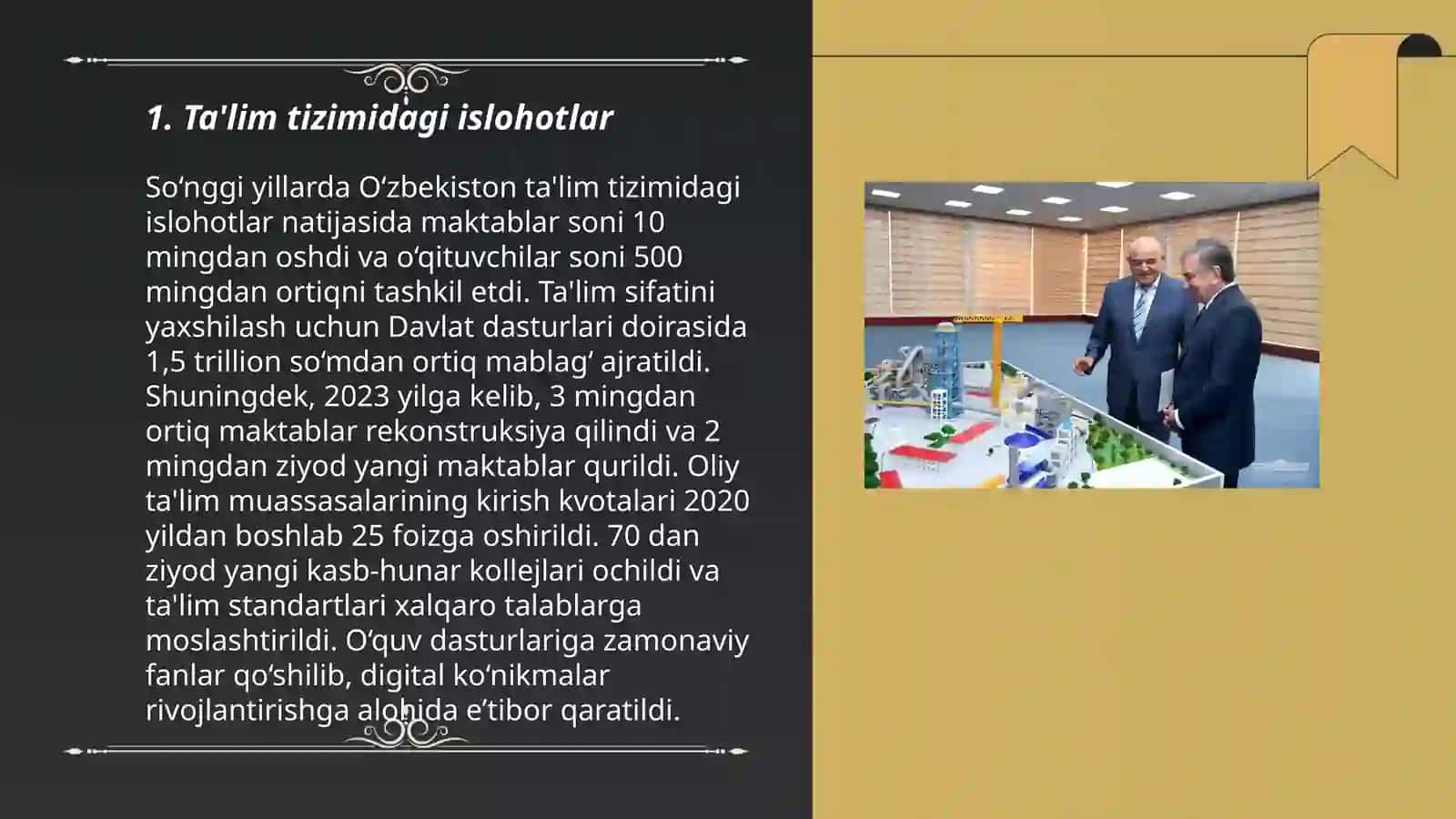 Ta'lim tizimidagi islohotlar 3