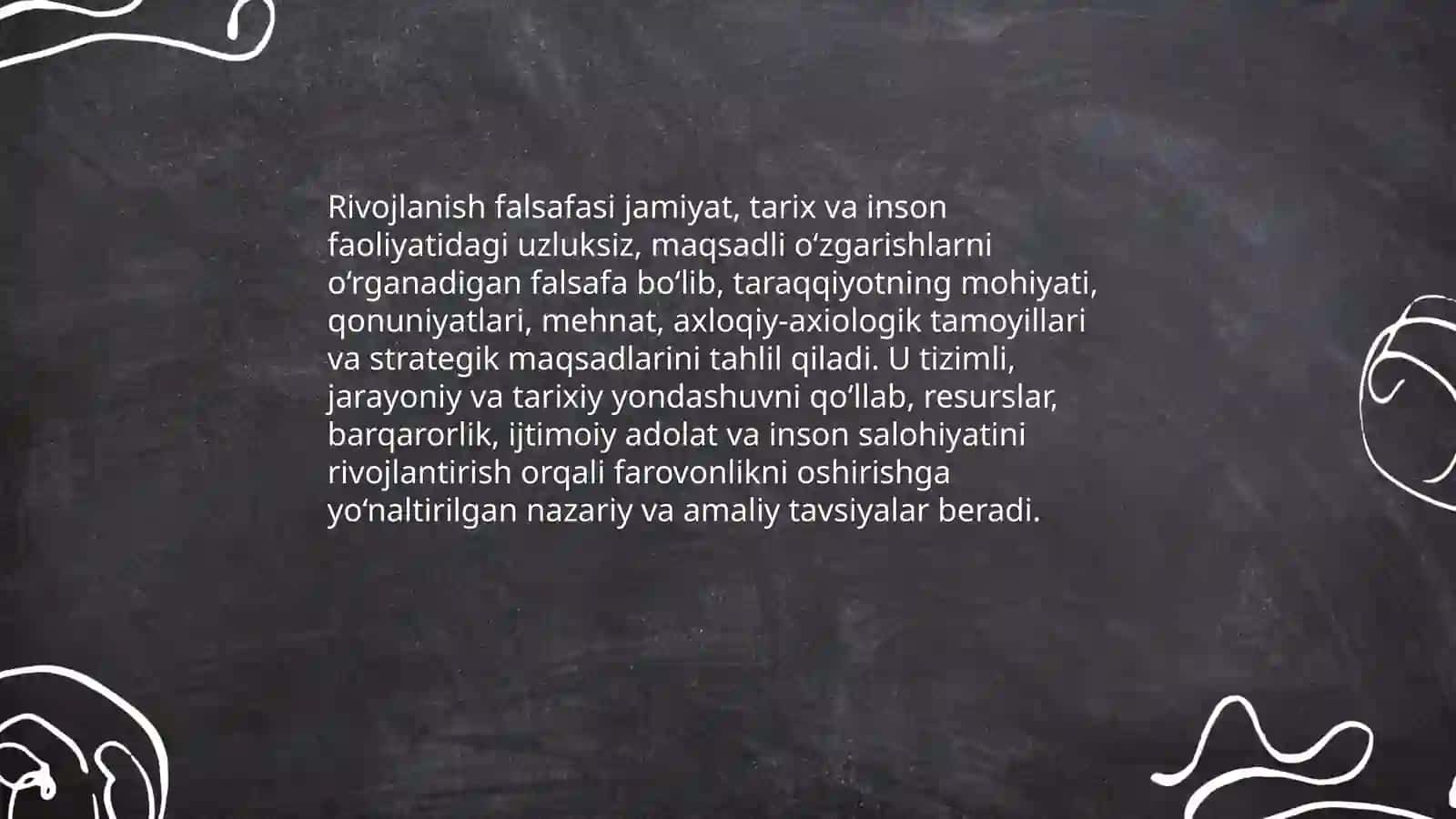 Rivojlanish falsafasi 3
