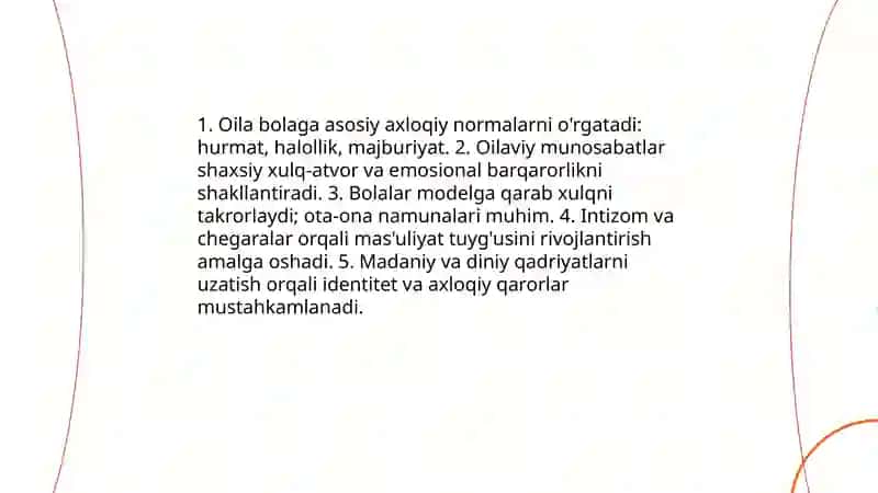 Shaxsning rivojlanishida oilaning roli 3