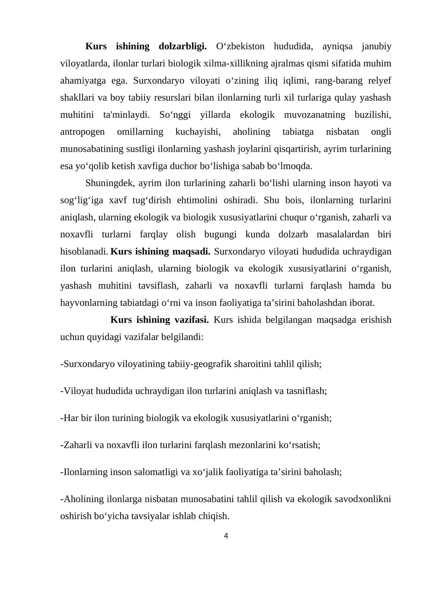 Surxondaryo viloyati sharoitida uchrovchi ilonlar 3
