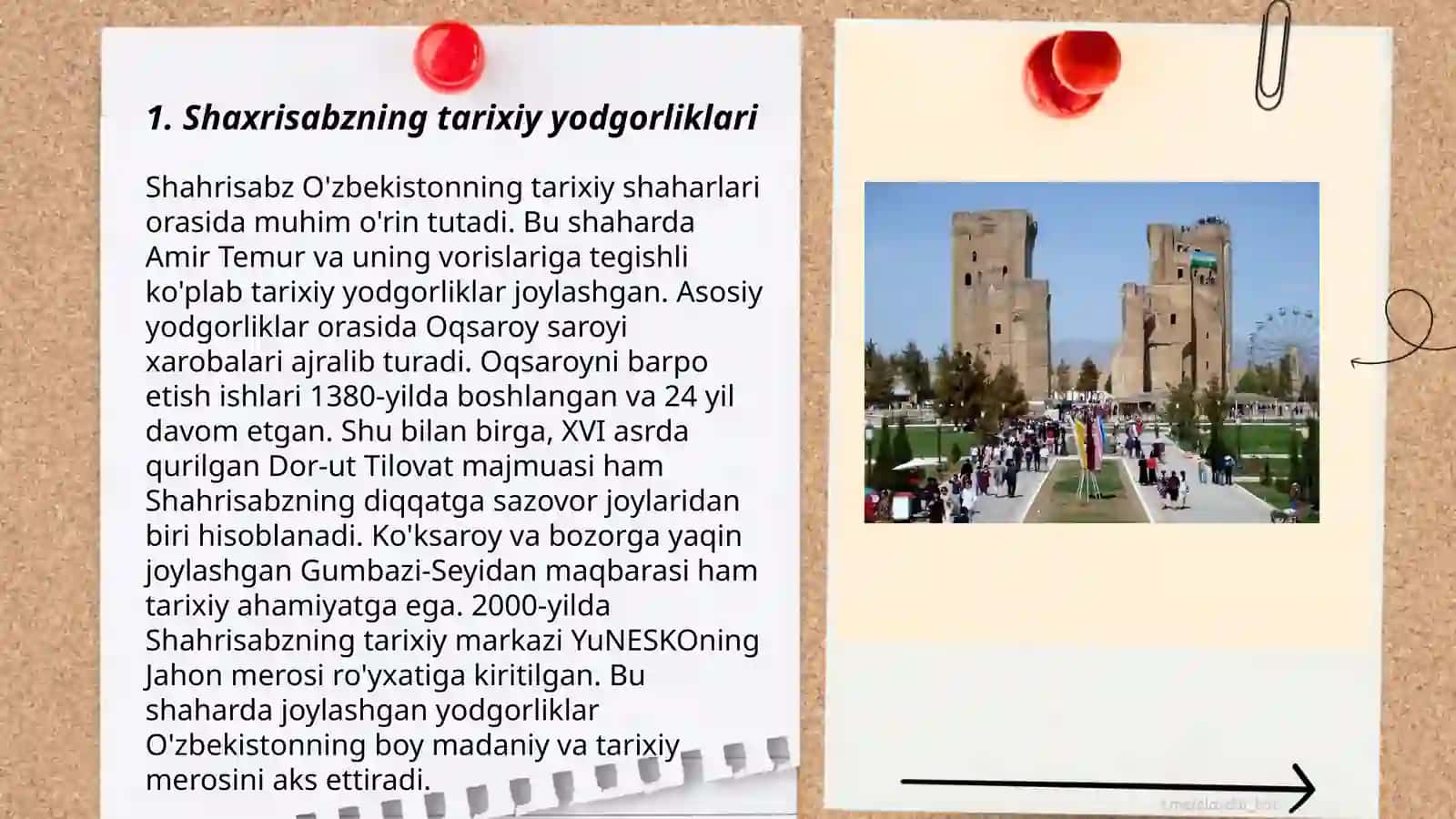 Shaxrisabz turistik resurslari 3