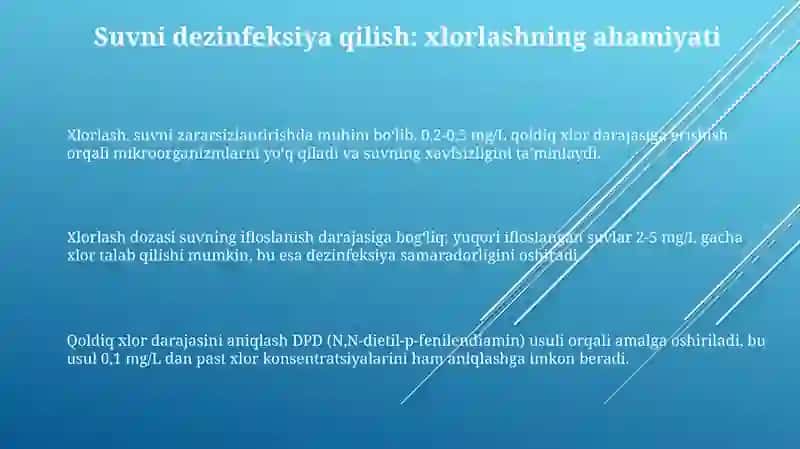 Suvni zararsizlantirish 3