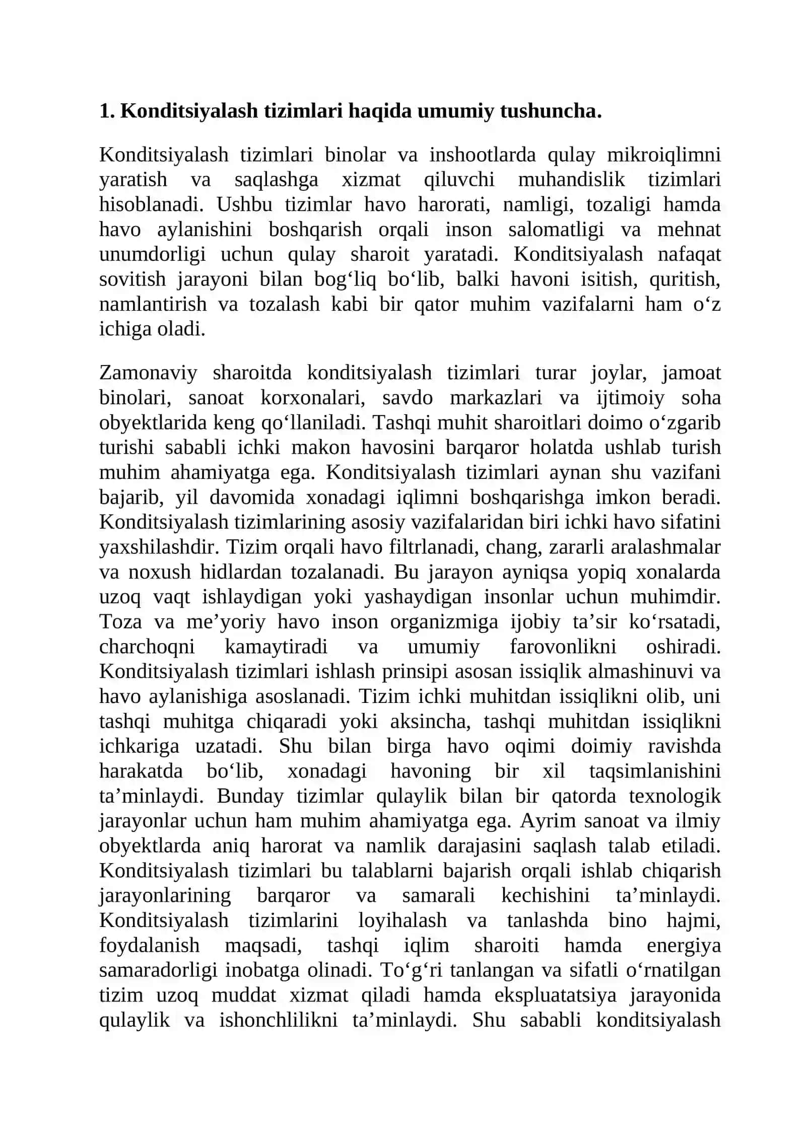Split tizimli havoni konditsiyalash tizimi 3