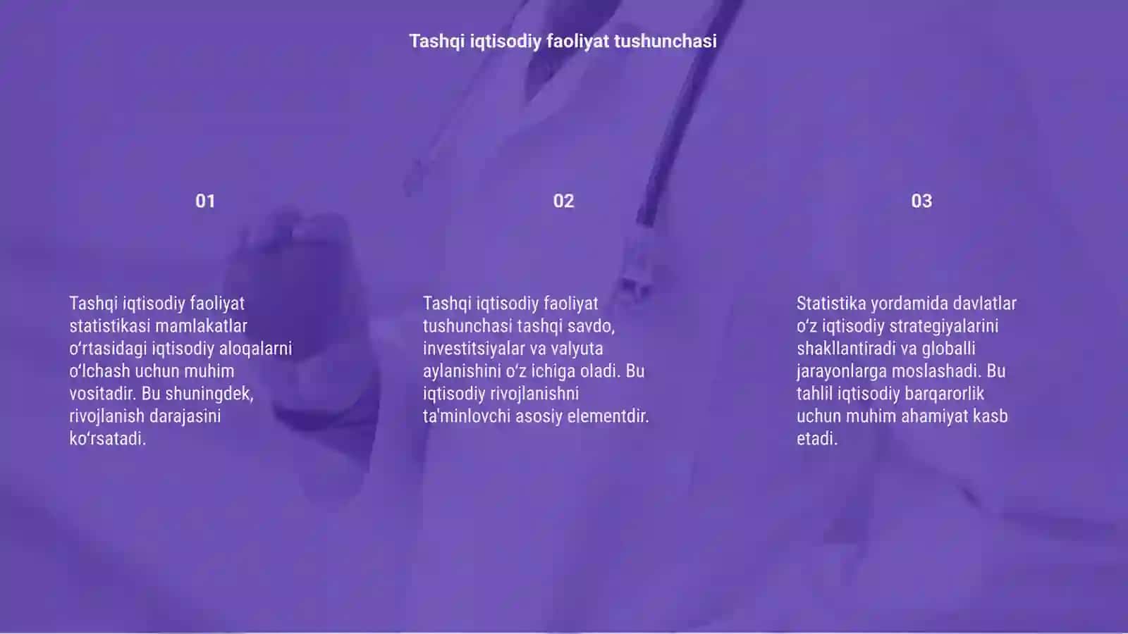 Tashqi iqtisodiy faoliyat statistikasi 3