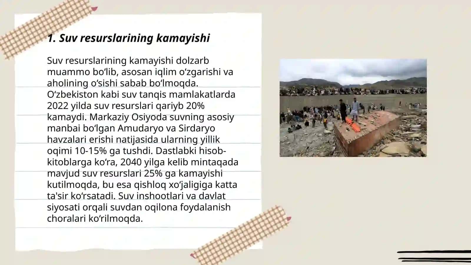 Orol va orol bo‘yi muommolari 3