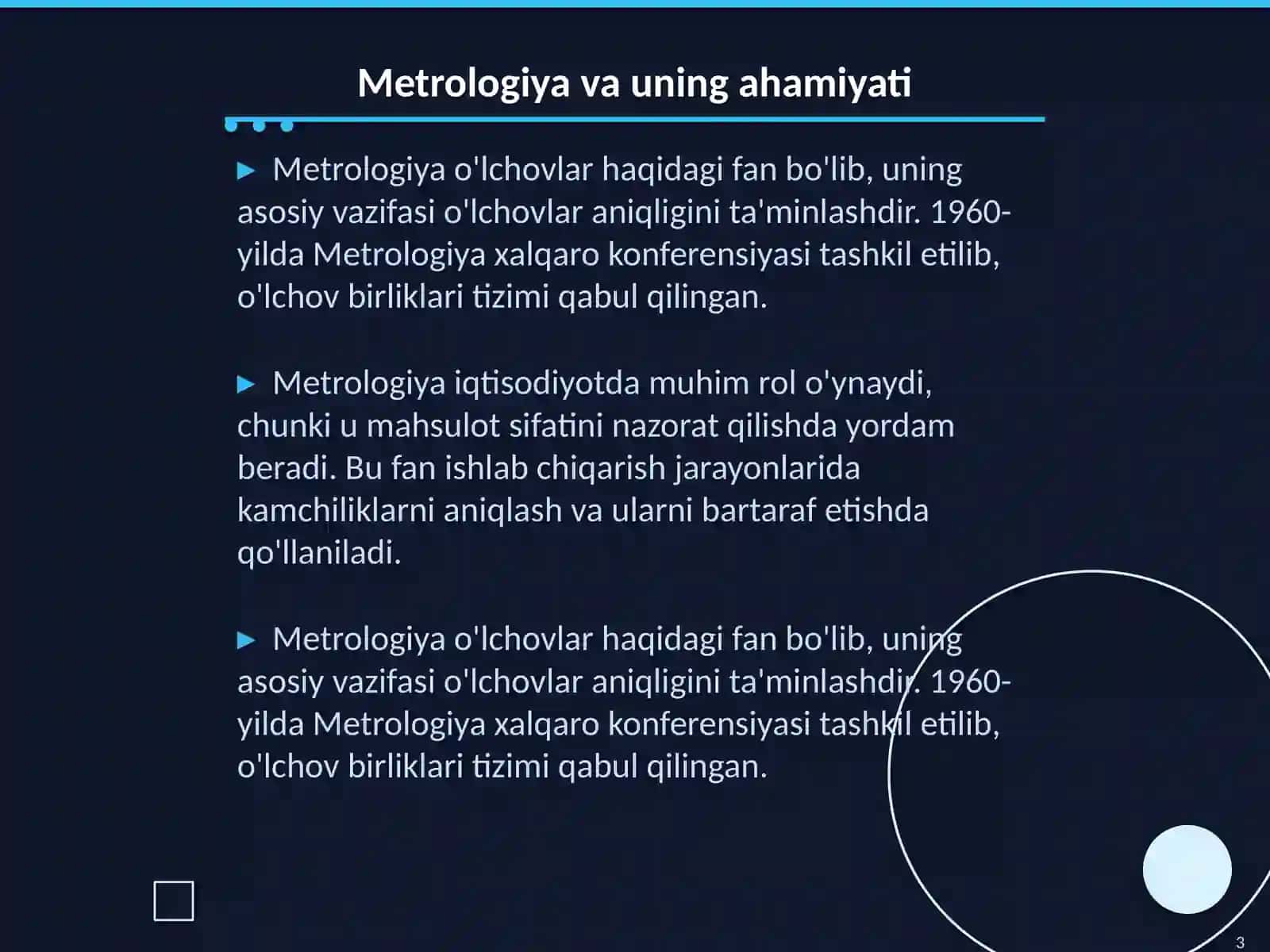 Metrologiya va standartlashtirish fani 3