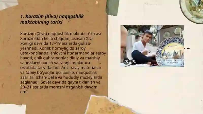 Xorazim. Xiva naqqoshlik maktablari 3