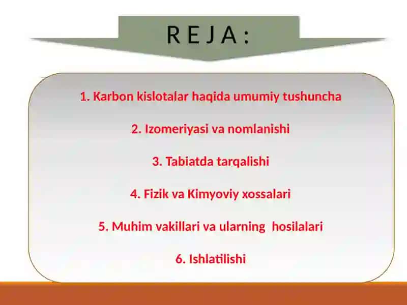 To’yingan monokarbon kislotalar va ularning hosilalari 3