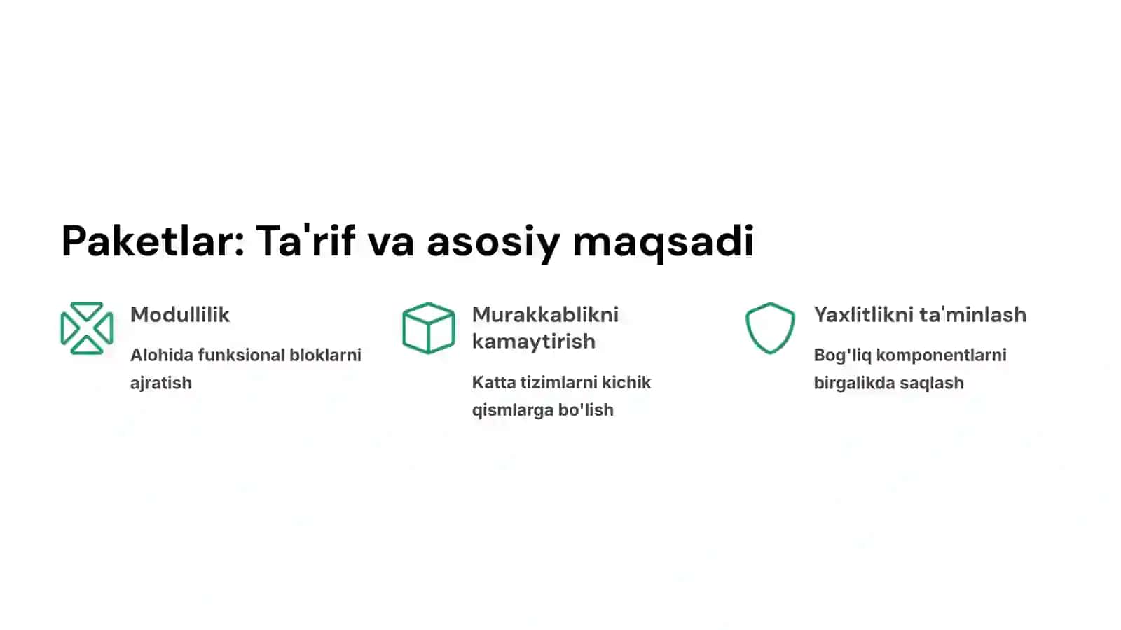 Paketlar va xulq paketi 3