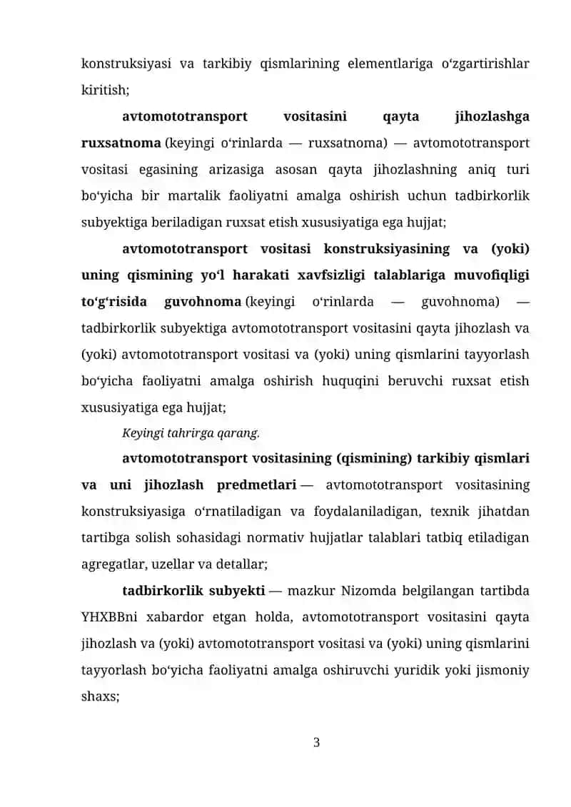 AVTOTRANSPORT VOSITASINI QAYTA JIHOZLASH TARTIBI 3