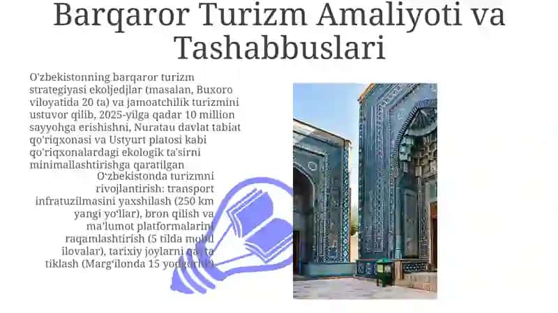 O'zbekiston turizm salohiyati: Ochilayotgan marvaridlar 3