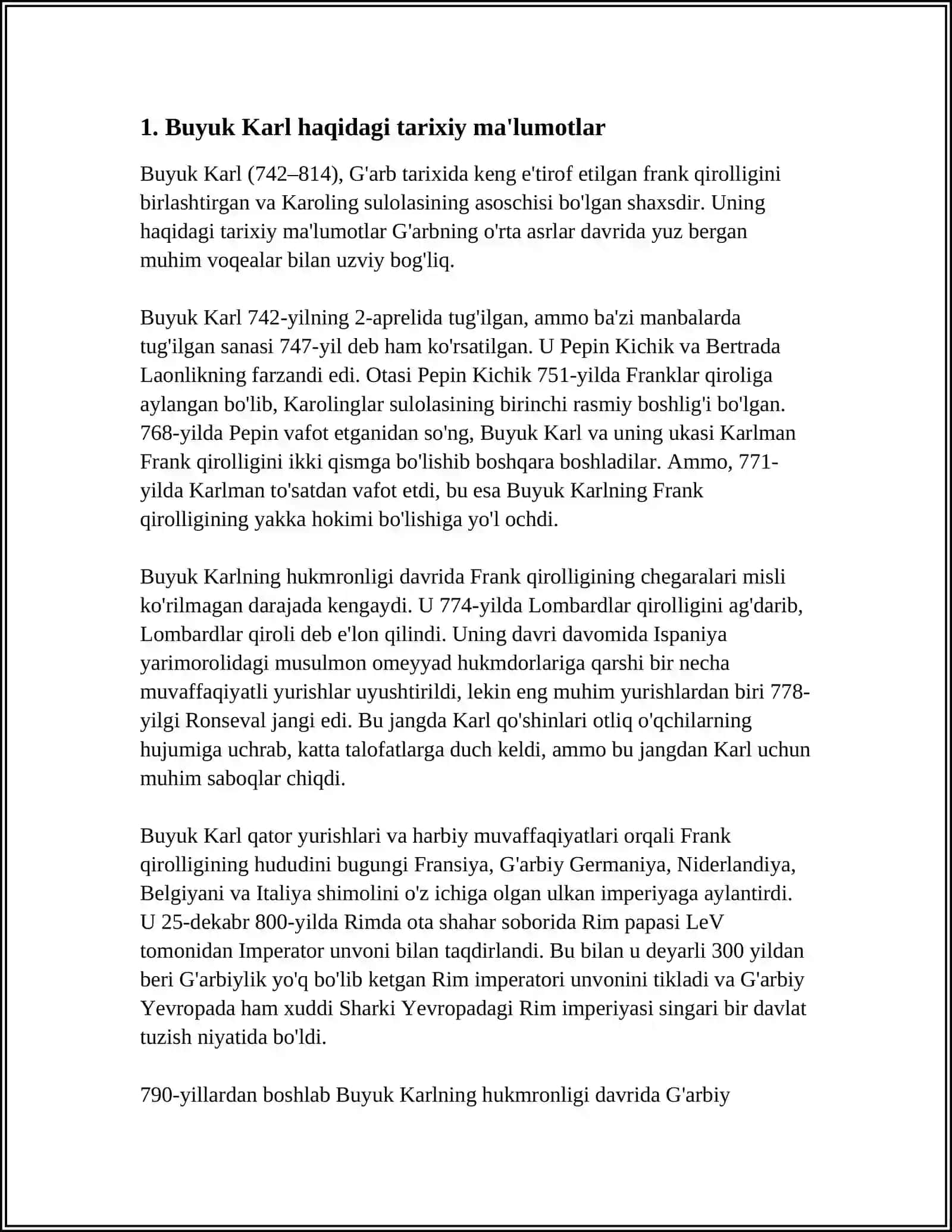 BUYUK KARL IMPERIYASI 3