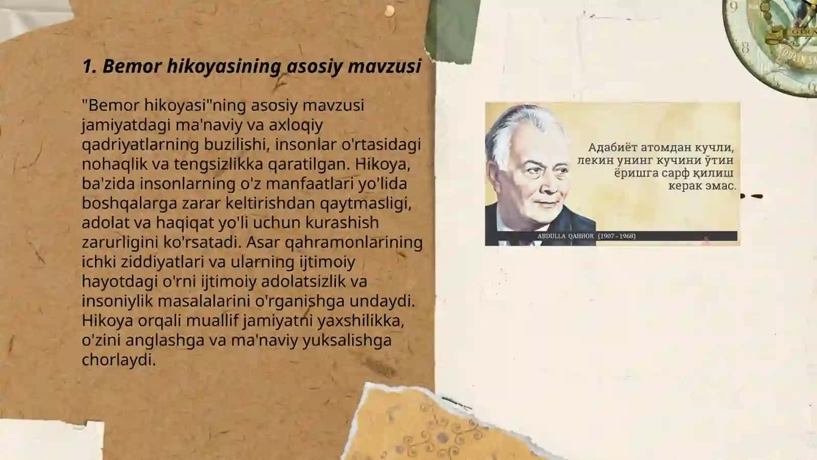 Bemor hikoyasi Abdulla Qahhor 3